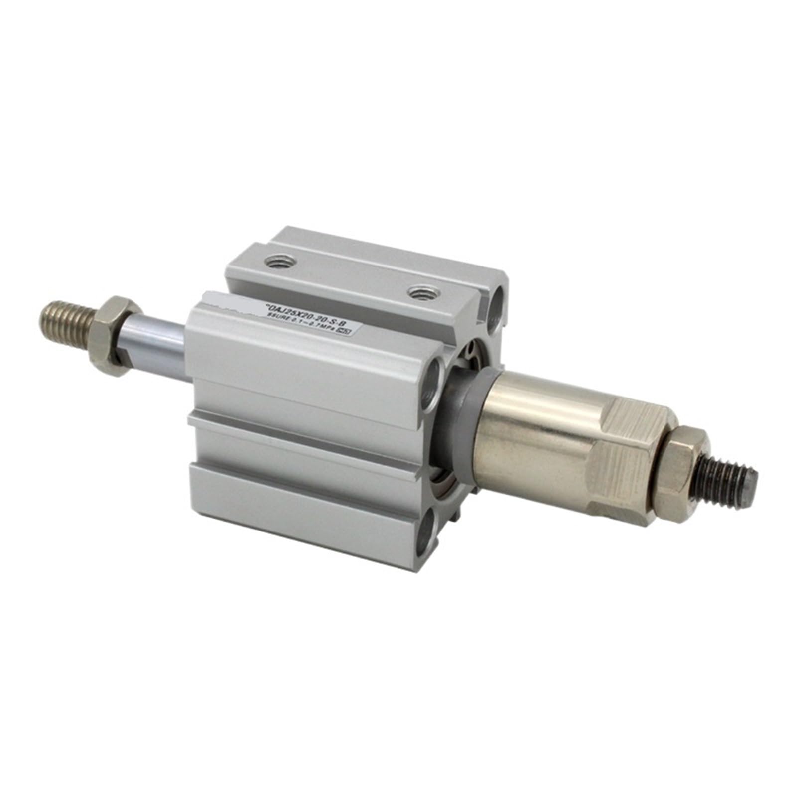 Vérin pneumatique Compact à Double Effet, série J32, alésage 32 mm, Course réglable, J32X20-20, J32X30-20, S-BJ32X100-50(SDAJ32X100-50,Nill)