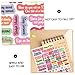 DOITOOL 15Pcs Vintage English Label Stickers for Budget Books Journals Easy to Apply Stationery Stickers for Scrapbooking Craft Projects and Schedules for DIY Decoration