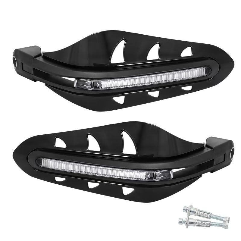 Bike Universal Motorcycle Hand Guard with LED Indicator Light and Wind Deflector for Brake and Clutch Lever Black Hunter 350-image-33