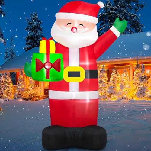Danxilu 2,44 M Aufblasbarer Weihnachtsmann XXL Außendekoration mit...