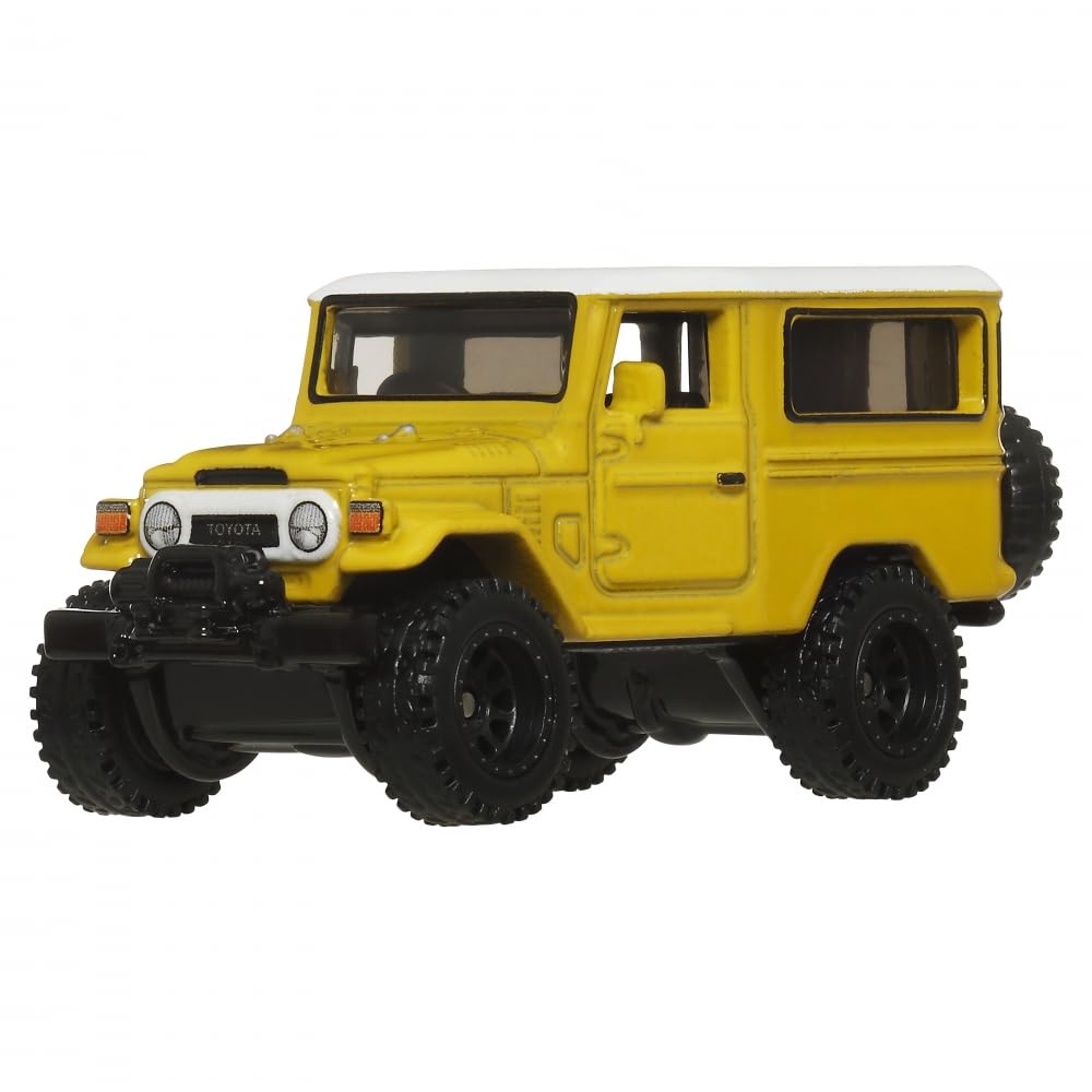 Hot Wheels - Premium Boulevard - Toyota Land Cruiser FJ43 /Toys, Yellow, 10 cm x 16 cm x 9 cm - Image 2
