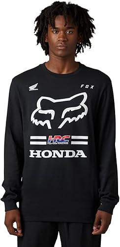 Fox Racing Camiseta de manga larga Standard Fox X Honda Premium para hombre