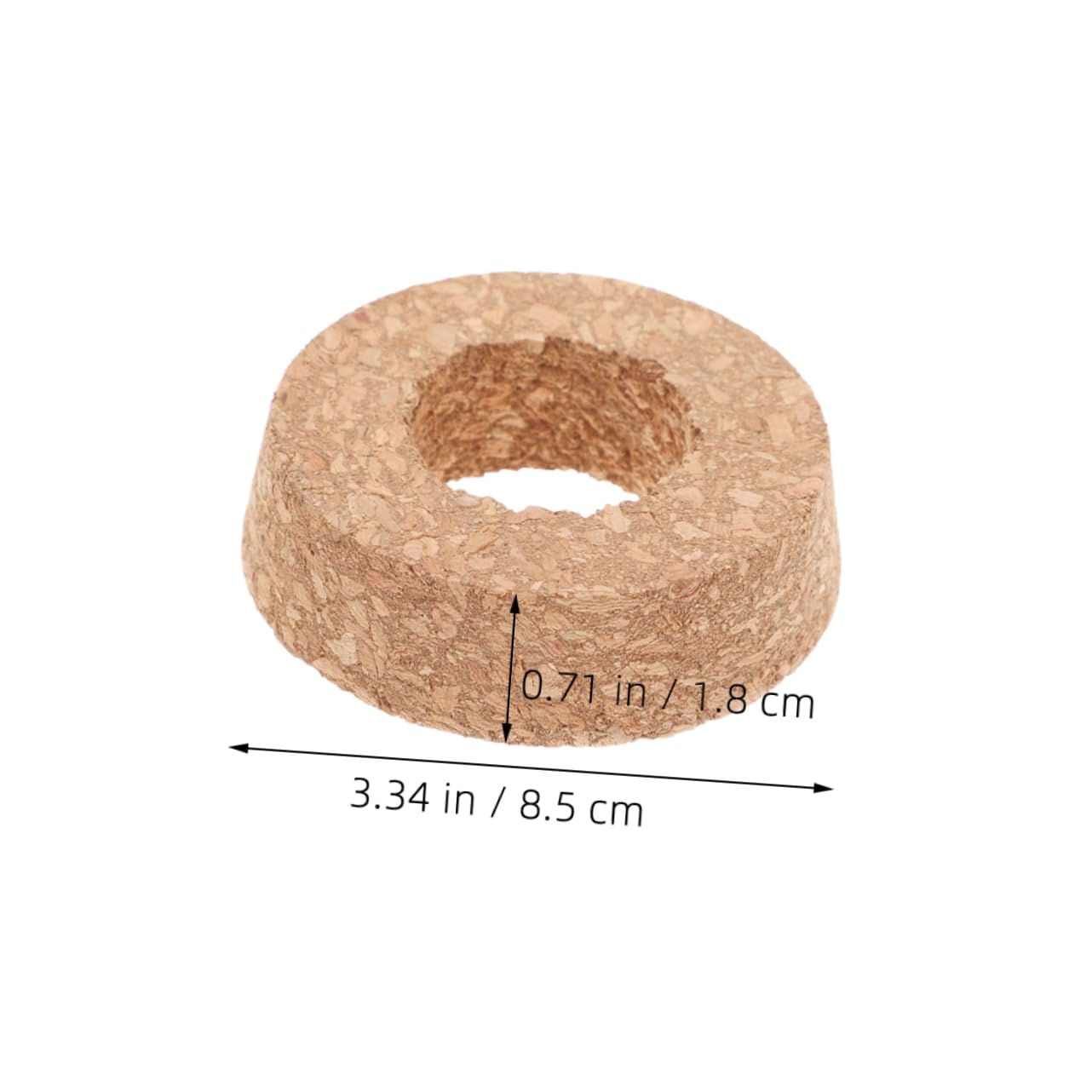 ORFOFE Bouchons en Liège et Matériau Naturel avec Trou Central Lot de 6 Design Polyvalent pour Vase en Verre Hydroponique pour Terrariums et Jardins Miniatures