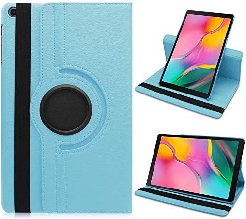 360 Degree Rotating Leather Case Cover Stand for Samsung Galaxy Tab A 10.1 inch SM-T510 / SM-T515 10.1 Inch 2019 (Sky Blue)-image-45