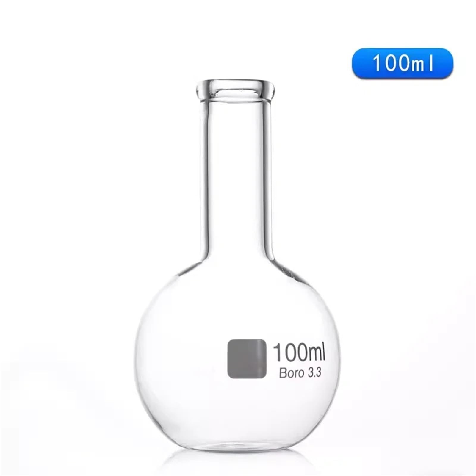 Matraz de fondo de una sola boca, matraz de destilación de vidrio de cuello largo, resistente a altas temperaturas, 50, 100, 250, 500, 1000, 2000ml(2000ml)