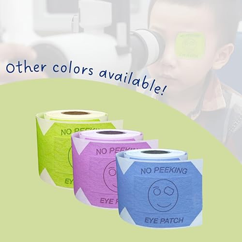 Miniatura 5 de ATL Direct Cubierta para examen ocular azul, 100 oclusores desechables, examen de parche ocular, exámenes oculares desechables para niños, parches