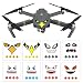 Produktbild Bescita 8Pcs Art Eagle Lächeln Haifisch Aufkleber Aufkleber Augen Haut kompatibel mit DJI Mavic Pro Spark
