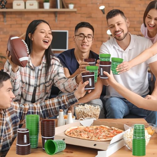 Kochorie TN0375 24 Pcs Reusable Football Plastic Cups 16 Oz Thick Cocktail Drink Cup Bulk Football Stadium Cups For Tailgate Football Theme Party Favor Birthday Event Game Day Supplies Super Bowl Decoration thumb #5