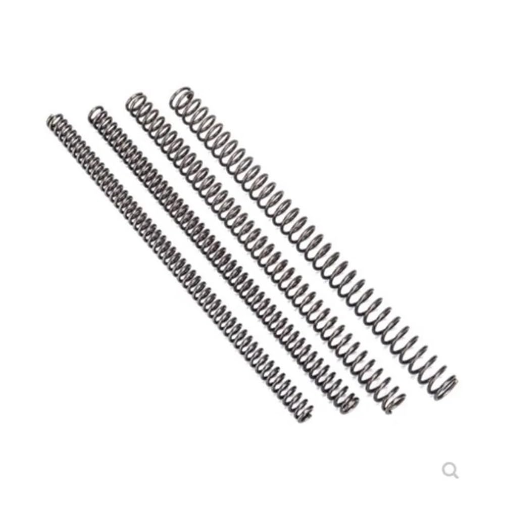 SINEKY 2-5Pcs 0.3/0.4/0.5/0.6/0.7/0.8/1.0mm Length 300mm 304 Stainless Steel Long Spring Compression Spring OD 3mm -12mm(0.8x12x300mm 2pcs)