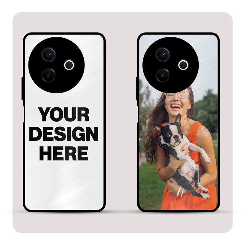 Image of Personalized Back Cover for Vivo Y39 | Custom Case with Name, Photo or Logo | PrintShield Hybrid with Soft TPU Grip & Scratch Protection