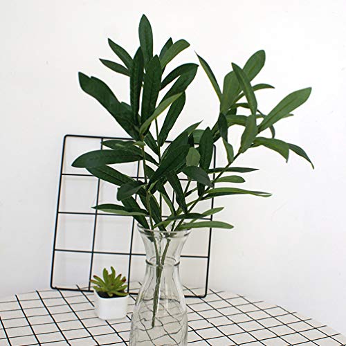 Vanzack Artificial Olive Branch For Vases Fake Olive Tree Branch Fake Plant Flower Arrangement Supplies For Tall Vase Filler Wedding Party Decor 1 Branch #TOP5