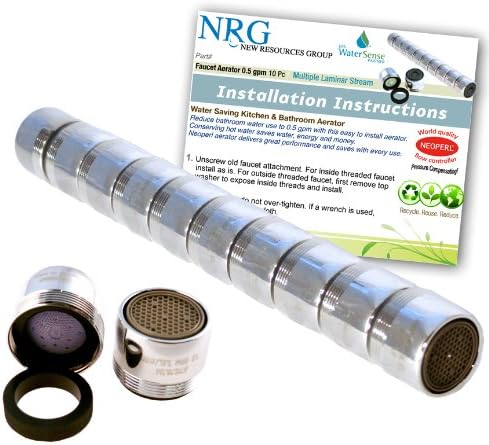 10 pc Lifesaver Pro-PACK Faucet Aerators Water saving Bathroom/Kitchen 1.0 gpm Aerated Stream
