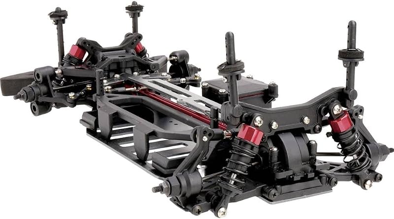 Reely 1:10 Elektromos Onroad Távirányítós Autó Alváz - Fekete Alumínium ARR Modell, RC Versenyautó Készlet 14+ Korosztálynak