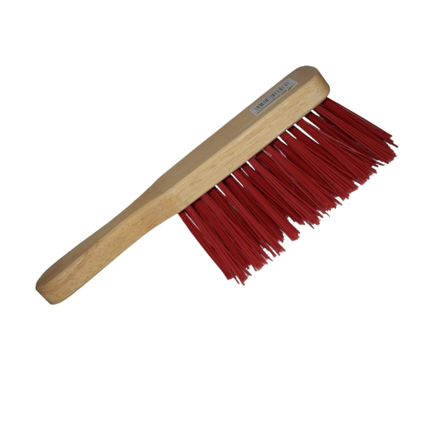 Homeshopa.com Stiff Red Pvc Varnished Homeshopa Hand Brush, 11.5 Inch Heavy Duty Varnished Wooden Handle Scrubbing Brush For Indoor Outdoor, Garden, Garage & Workshop Cleaning