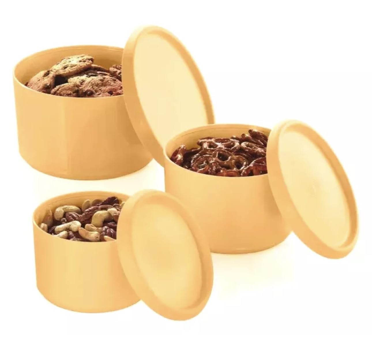 Amazon.com: Tupperware Blossom 3 Canister Set includes (6-Pieces