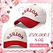 Shyyween Girl Dad/Mother/Daddy/Bride Cotton Trucker Hats Two Tone Snapback Hat Trendy Fashion Baseball Cap for Women Men(Red,Mother)