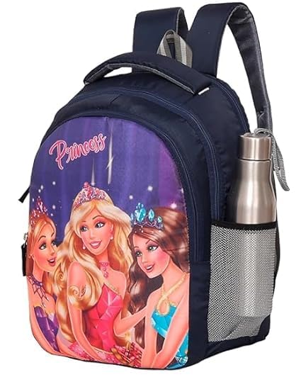 Image of Polyester kids Primary School Backpack, 30 Litres, Cartoon Print, for Tuition, Nursery to 5th Standard Boys and Girls Lightweight cartoon Bag