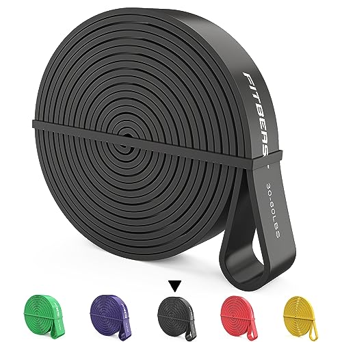 FitBeast Pull Up Band, 30-60LBS Resistance Band Pull Up for Calisthenics Bodyweight Training, Powerlifting, Stretch Mobility