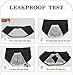 INNERSY Period Underwear for Women High Waisted Leak-Proof Postpartum Menstrual Panties 3-Pack (3 Black, Medium)