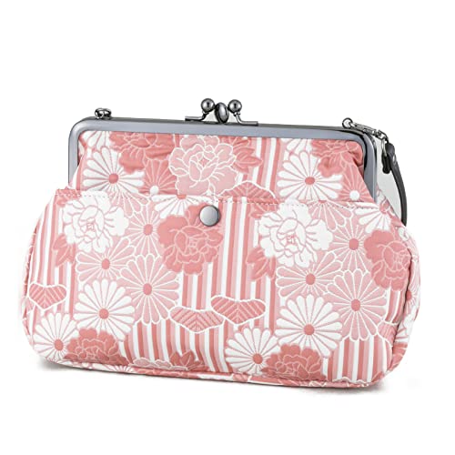 Vintage Floral Kiss Lock Purses Handbags (Small/Retro...