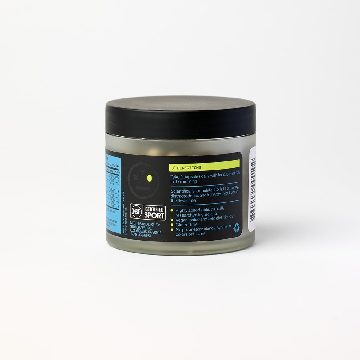 Stoned Ape Xnergy - Adaptogenic Nootropic - Supports Memory, Focus, Energy, Mood, Blue Light Filtering - ALCAR, B12, Bacopa, Astaxanthin, Lutein, Choline - Keto, Paleo, Vegan - NSF Sport Certified