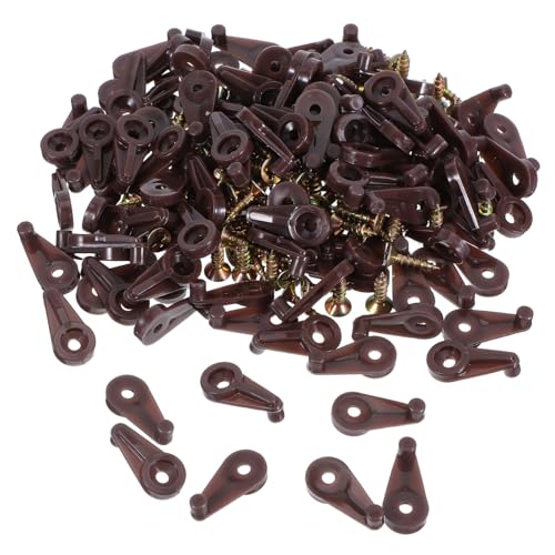 Tofficu 100 Juegos De Abrazaderas Para Espejos De Armario Soportes Para Paneles De Armarios Clips Para Espejos Clips Con Tornillos