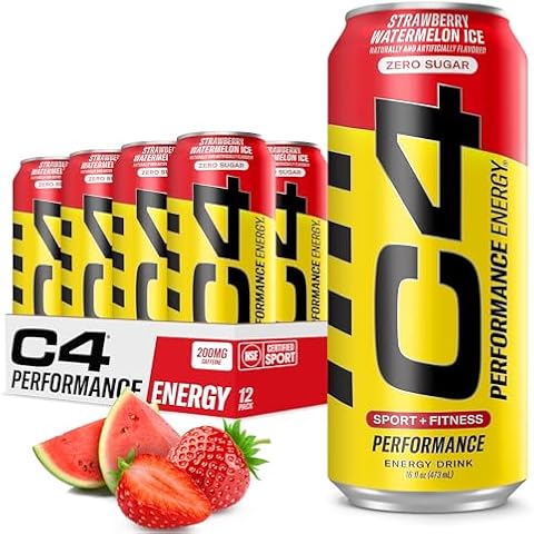 C4 Energy Drink Strawberry Watermelon Ice Cover