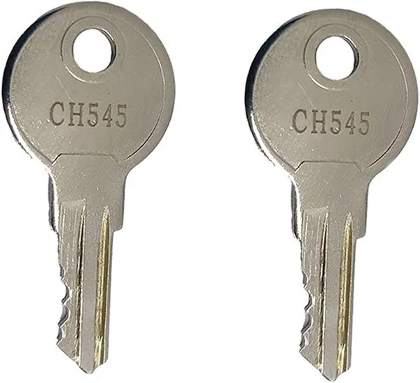 CH545 Cabinet Replacement Key - Key for Storage cabinets, File Cabinet, Desk or Safety Cabinets - Also Known as The CHK545 (2PCS)