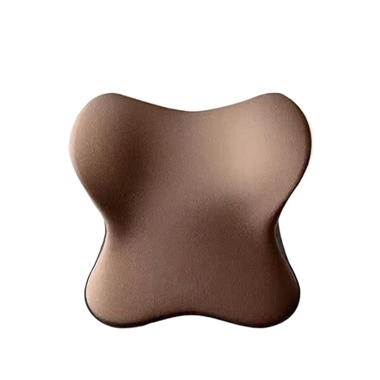 ATUMY Car Seat Pillow Car Seat Lumbar Headrest Support Memory Foam Waist Neck Pillow Car Interior Accessories Car Headrest(Brown Headrest)