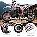 49cc Kid Gas Dirt Bike,Upgrade 2-Stroke Children Gas Motorcycle Off Road Mini Bike Beach Vehicle Ride on Toy Car with Front Rear Disc Brakes Pull Start for Boys & Girls Ages 8-14 Gifts Pink
