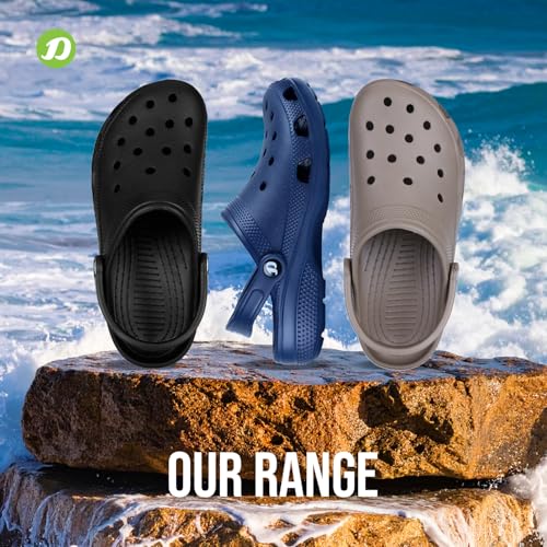 Image of DOCTOR EXTRA SOFT Men's Classic Casual Clogs /Sandals with Adjustable Back Strap for Adult | Comfortable & Light Weight | Stylish & Anti-Skid | Waterproof & Daily Mules for Gents & Boys D-501