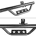 Hooke Road Jeep Wrangler JL Drop Side Steps Nerf Slider Bars Steel Running Boards for 2018 2019 2020 Jeep Wrangler JL 4-Door (Pair)