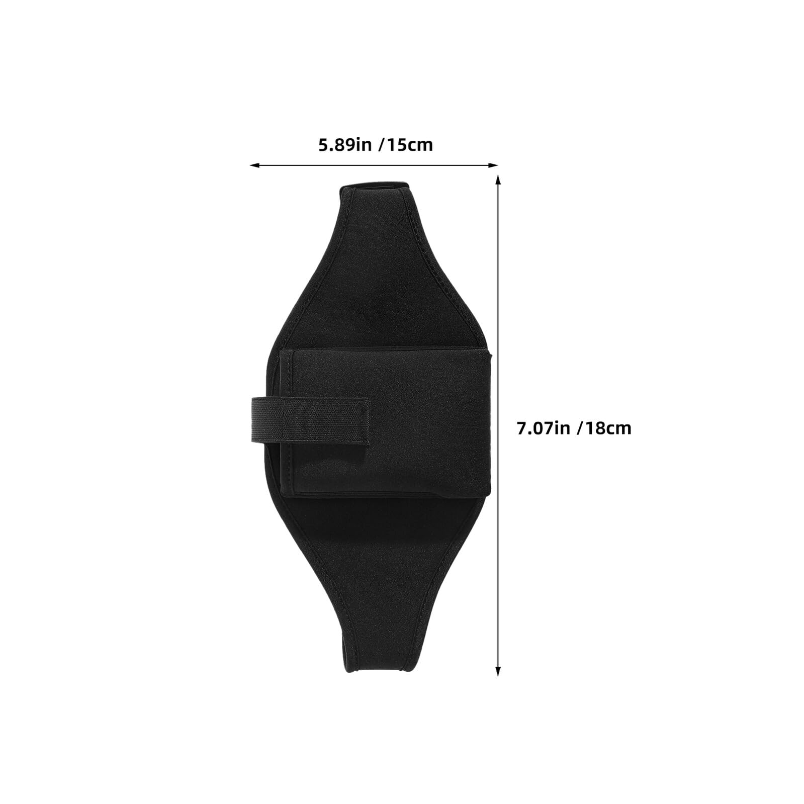 Marsupio da Corsa per Telefono 3 Pezzi in Neoprene Nero | Profilo Sottile Elasticizzato, Accesso Rapido alle Tasche, Vestibilità Regolabile per Uomo e Donna