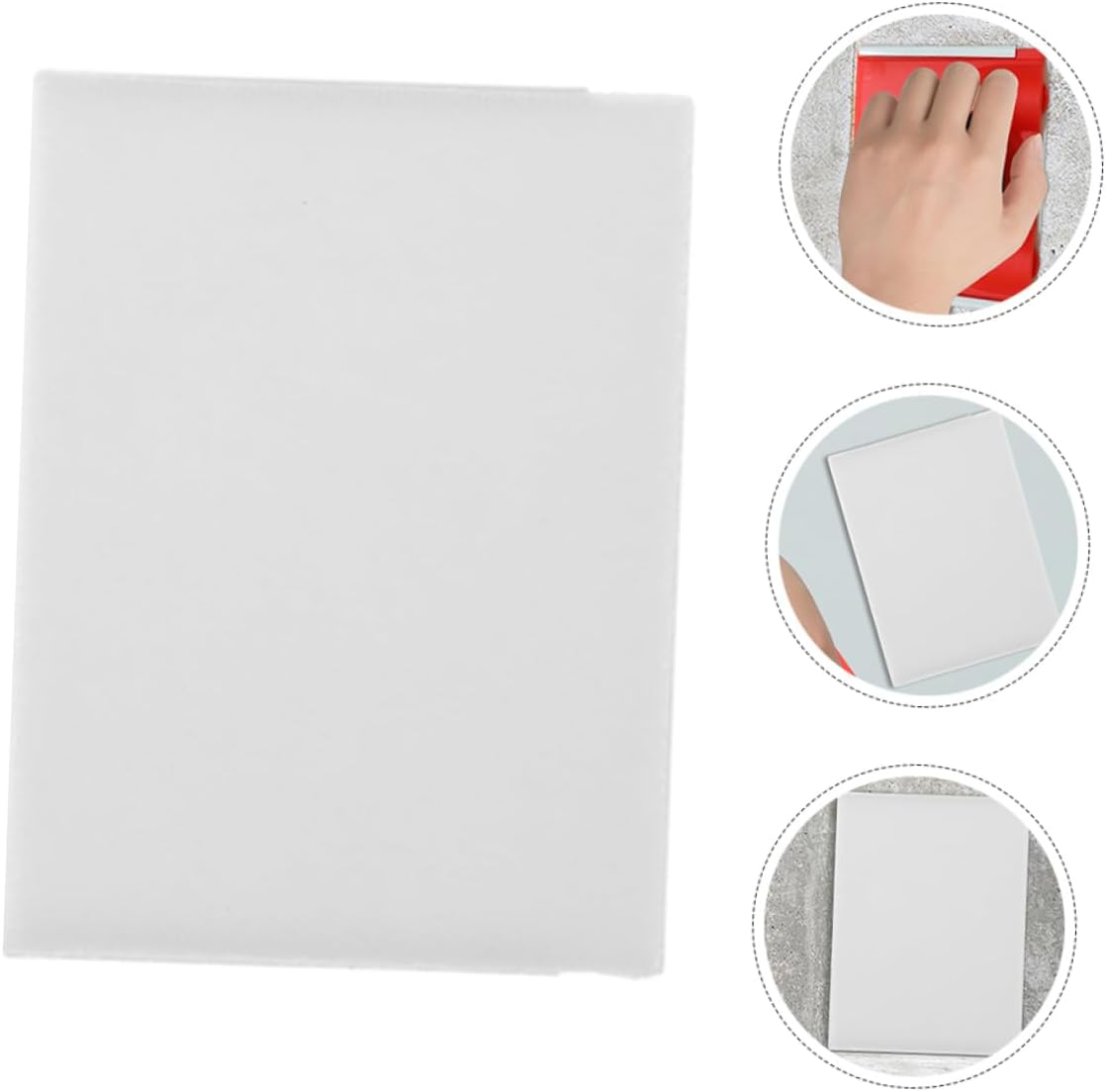 WOONEKY 4pcs Edge Painting Tool Pads Durable Paint Edger Replacement Pads for Smooth Finish Walls and Corners Compatible with Oil Water-Based Coatings