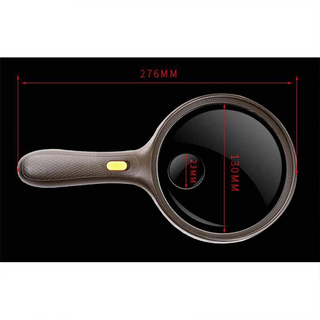 Lupa de Mano con luz LED para Trabajo cercano, Lupa iluminada, Lupa de Lectura para degeneración Macular, Lectura para Personas Mayores, Lupa de Soldadura (A) Beauty Comes