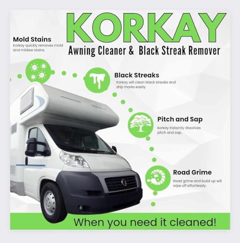 Korkay 19604 Awning Cleaner And Black Streak Remover 1 Gallon Bottle thumb #2
