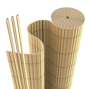 interGo Strukturierte PVC Sichtschutzmatte Garten