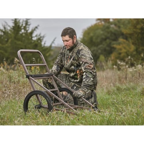 Image of Guide Gear Deluxe Deer Cart, Game Hauler Hunting Gear Accessories, with Big Wheels