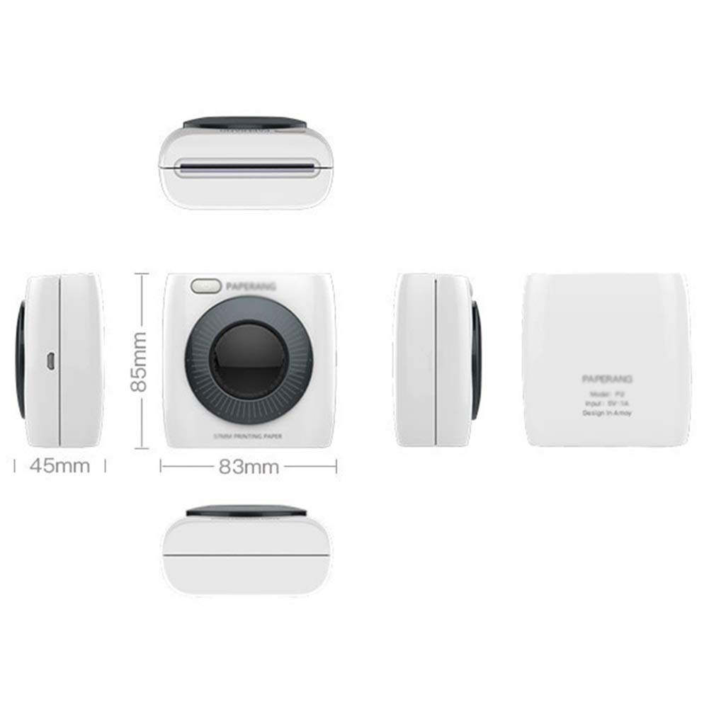 P2 Mini stampante termica portatile tascabile per iOS Android, stampante fotografica portatile per cellulare