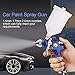 HVLP Spray Gun with Replaceable 1.4mm 1.7mm 2.0mm Nozzles Needle Cap Automotive Air Paint Sprayer Gun Kit with 600cc Capacity Cup for Car Primer,Furniture Surface Spraying,Wall Painting,Base Coatings