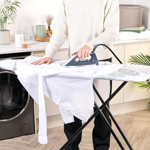 Beldray COMBO-9215 Mega Steam Iron & Ironing Board Set – Steam Station with 1.5 L Removable Water Tank, Variable Temperature, Large Collapsible Ironing Table, Integrated Clothes Rail, 122 x 45 cm - Image 2