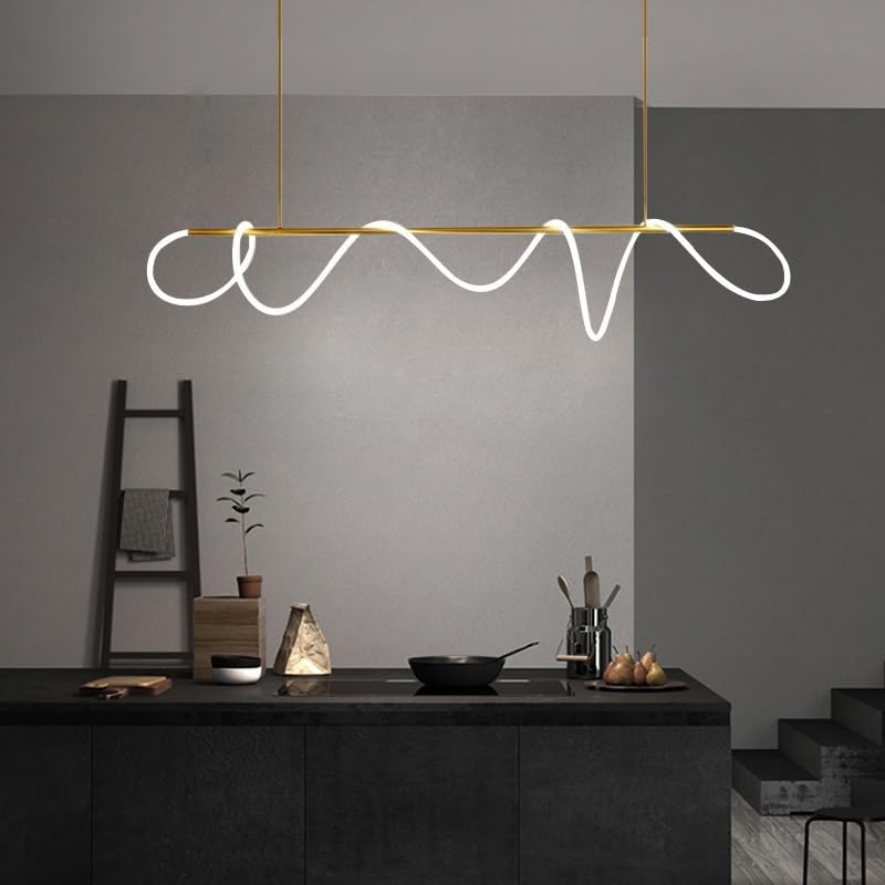Lustre suspendu LED réglable pour corriger le manque de lumière sur la table de la salle à manger