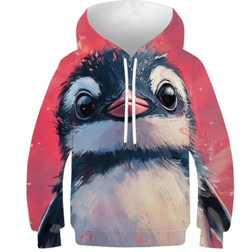 Sweat pingouin 3D ado 13-15 ans : Fini les vêtements ternes et froids