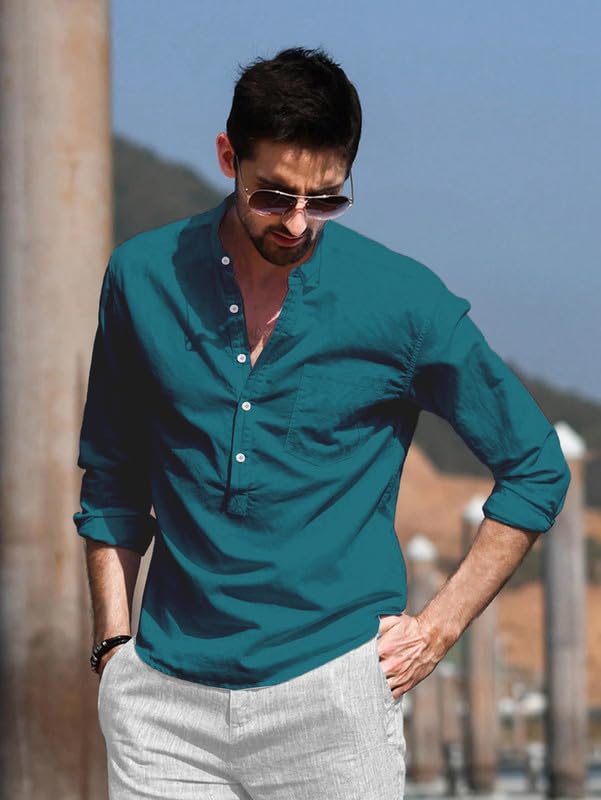 Be Active Men's Solid Regular Rf0003 14-Xl_Turquoise