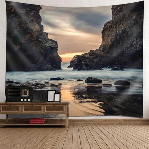 Tenture paysage mer decoration murale grand format pour chambre adulte