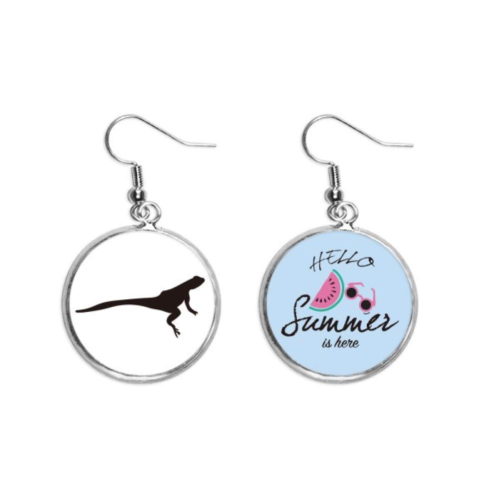 Pendientes de sandía para verano y looks de playa con gotas negras 5