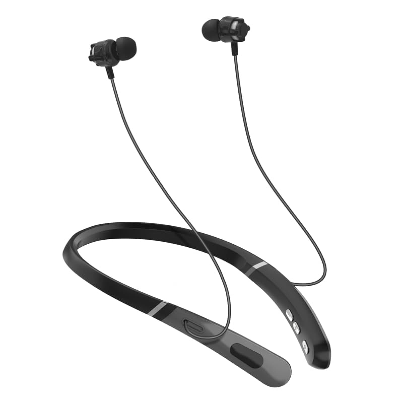 Amplificatore per udito professionale da collo e cuffie Bluetooth in uno; ambiente di amplificazione del rumore più forte, ideale per anziani o persone con problemi di udito