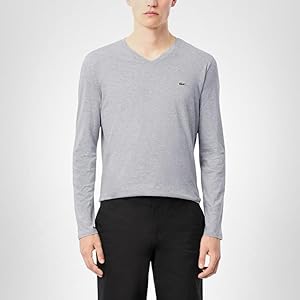 Lacoste Men's Long Sleeve V-neck T-shirt