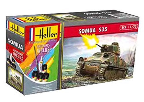 Preisvergleich Produktbild Heller 56875 Somua S 35 Modellbausatz, grau