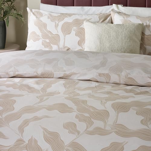 Parure de lit double réversible en coton imprimé végétal Hoem Lauro